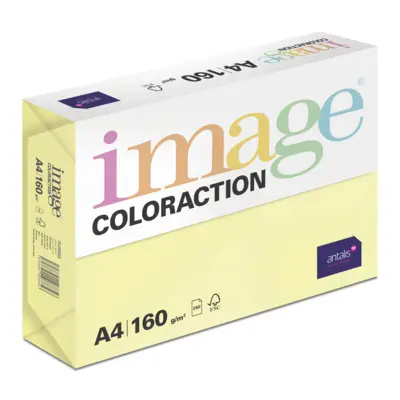 Papier Image Coloraction florida/jaune citron 160g/m² A4 Carton de 5 paquet