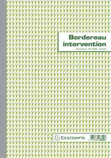 EXACOMPTA Manifold "Bordereau intervention", dupli