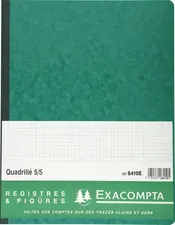 EXACOMPTA Piqûre "Quadrillé 5/5 folioté", 297 x 210 mm