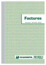 EXACOMPTA Manifold "Factures", 220 x 135 mm collé en tête