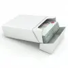 Boîte de cartes de visite Blanc Kraft 60 mm x 95 mm x 36 mm