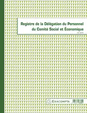 EXACOMPTA Piqûre "Registre de la délégation du personnel CSE