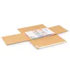 Étui pivot brun 330 x 250 x 60 mm avec bandes adhésives