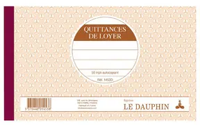 LE DAUPHIN Manifold "Quittances de loyer", 125 x 210 mm