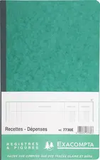 EXACOMPTA Piqûre "Recettes et dépenses", 210 x 190 mm