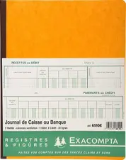 EXACOMPTA Piqûre "Journal de caisse ou banque", 320 x 195 mm