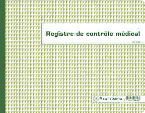 EXACOMPTA Piqûre "Registre de contrôle médical", 240 x 320mm