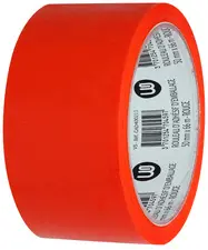 Wonday Ruban adhésif d'emballage, en PP, 50 mm x 66 m, rouge