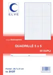 ELVE Manifold quadrillé (5/5), 210 x 297 mm, tripli