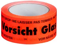 smartboxpro Ruban adhésif de signalisation "Vorsicht Glas!