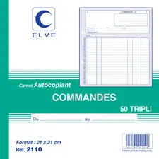 ELVE Manifold "Commandes", 210 x 210 mm, tripli