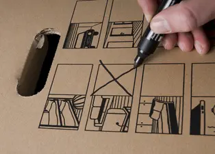 smartboxpro Cartons de déménagement "CARGO-BOX XXL", marron