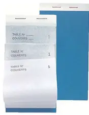 EXACOMPTA Bloc Maître d'Hôtel, 80 x 150 mm vertical, dupli