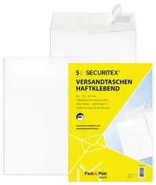 SECURITEX Pochette d'expédition, B4, sans fenêtre, blanc