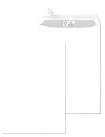 MAILmedia Versandtasche, DIN C4, mit Fenster, weiß
