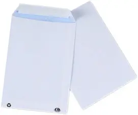 GPV Pochettes d'expédition, 1/2 BC4, 125 x 324 mm, blanc