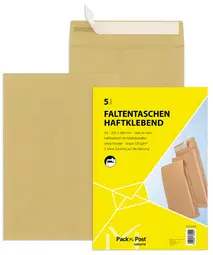 MAILmedia pochettes à soufflets avec bande auto-adhésive, C4