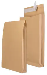 MAILmedia Pochette d'expédition B4 à soufflets, marron
