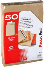 GPV Pochettes à soufflets, C4, 229 x 324 mm, avec fenêtre