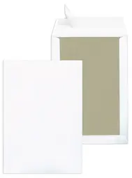MAILmedia Pochette d'expédition C4 avec dos en carton, blanc