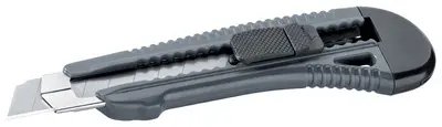 WESTEX Cutter, plastique, lame: 18 mm, gris