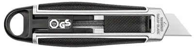 WEDO Cutter pour gauchers, lame trapèze, noir/argent