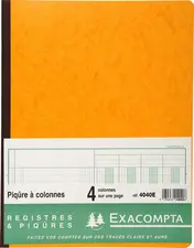 EXACOMPTA Piqûre à colonnes, 13 colonnes, 33 lignes