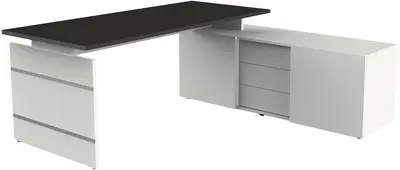 kerkmann Bureau complet Form 4/AVETO, blanc/anthracite