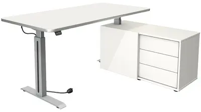 kerkmann Poste de travail complet Move 1 Style, blanc