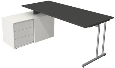 kerkmann Poste de travail complet Start Up, anthracite