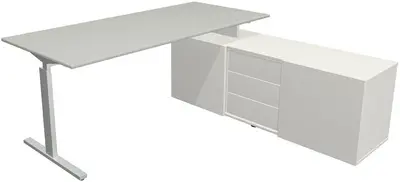 kerkmann Bureau complet "Form 2", gris clair