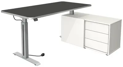 kerkmann Poste de travail complet Move 1 Style, anthracite