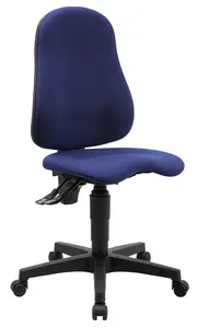 Topstar Chaise de bureau pivotante "Ortho Point", bleu