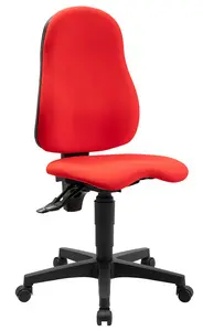 Topstar Chaise de bureau pivotante "Ortho Point", rouge