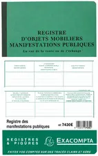EXACOMPTA Piqûre "Registre d'Objets Mobiliers", 320 x 195 mm