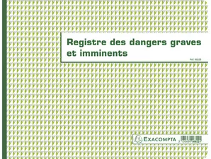 EXACOMPTA Piqûre "Registre des dangers graves et imminents