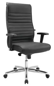 Topstar Fauteuil de direction "Prime Time 100", cuir, noir