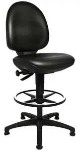 Topstar Chaise de bureau pivotante "TEC 50 Counter", noir