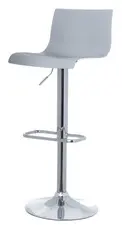 PAPERFLOW Chaise de bar "SACRAMENTO", ensemble de 2, gris