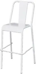 PAPERFLOW Chaise de bar d'extérieur ARTY, set de 2, blanc