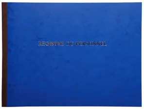 LE DAUPHIN Piqûre "Registre du personnel", bleu