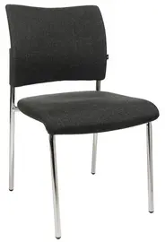 Topstar Chaise visiteur "Visit 10 rembourré", anthracite