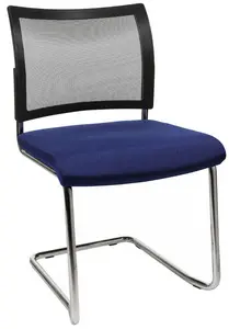 Topstar Chaise de bureau "filet Visit 20", bleu