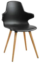 Topstar Chaise visiteur "T 2020", noir / hêtre
