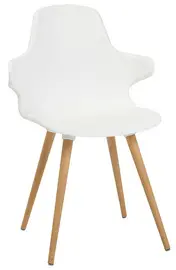 Topstar Chaise visiteur "T 2020", blanc / hêtre