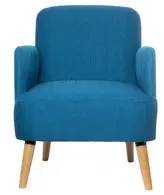 PAPERFLOW Fauteuil visiteur Brooks, bleu