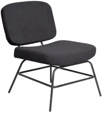 PAPERFLOW Fauteuil visiteur CURVE, anthracite