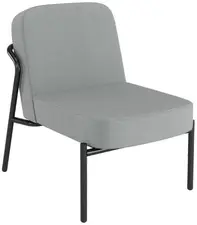 PAPERFLOW Fauteuil visiteur MEDSO RUND S, tissu, gris