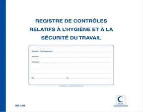 ELVE Registre "Contrôles relatifs à l'hygiène & la sécurité