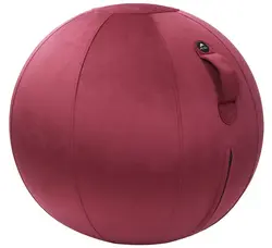 ALBA Ballon d'assise ergonomique MHBALL, velours, bordeaux